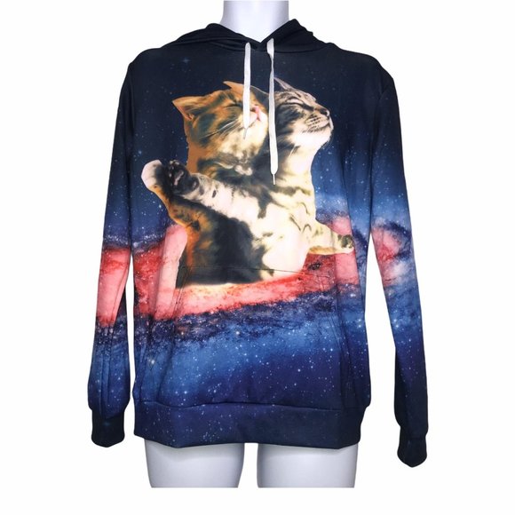 Sample Text Other - NWT Sample Text Flying Cats Space Sweatshirt M